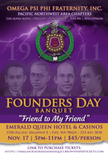 Omega Psi Phi Fraternity Incorporated Founders Day Banquet