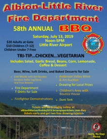 Albion-Little River Fire Department 58th Annual Barbeque