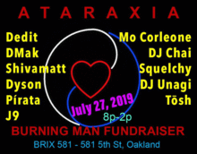 Ataraxia A Burning Man Fundraiser 2019