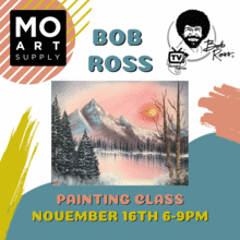Bob Ross Painting Class